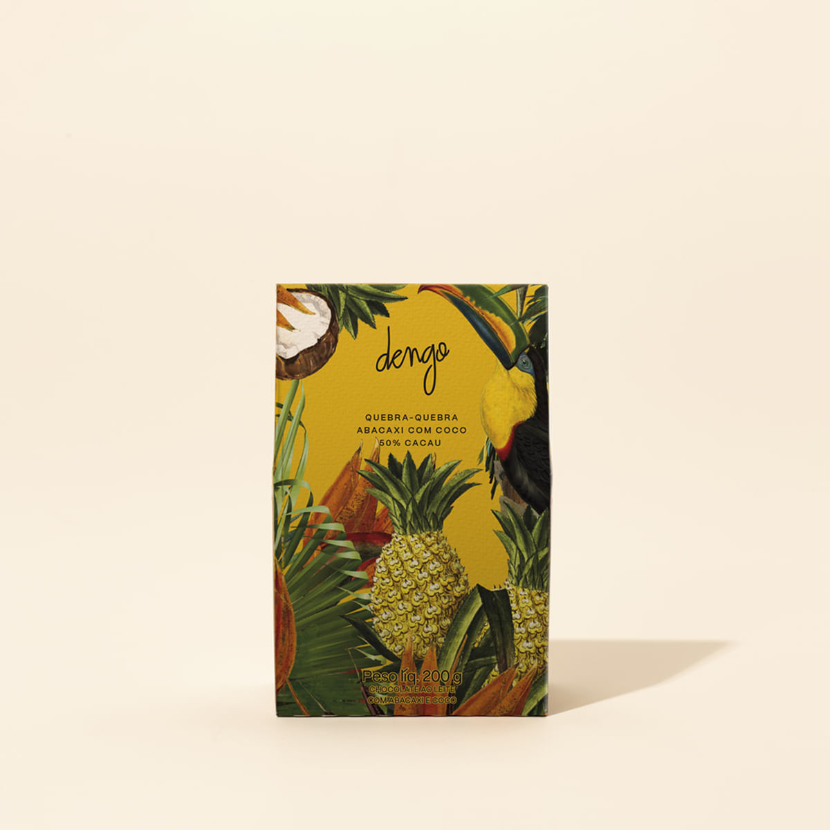 Chocolate Quebra-Quebra  de Abacaxi com Coco | 200g - Foto 3