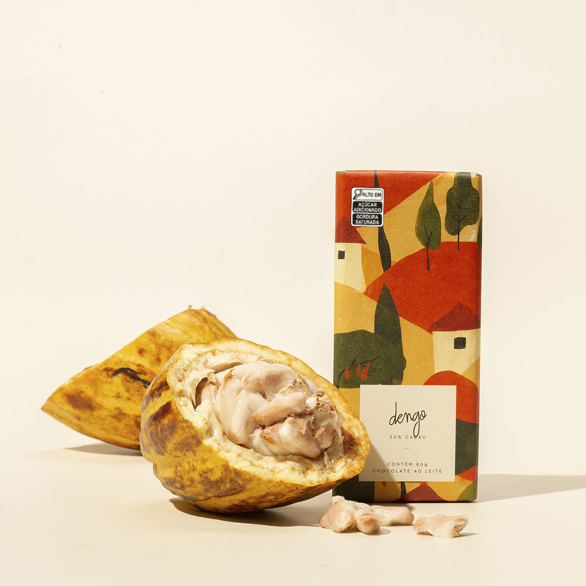 Barra de Chocolate ao Leite 50% Cacau | 80g - Foto 2