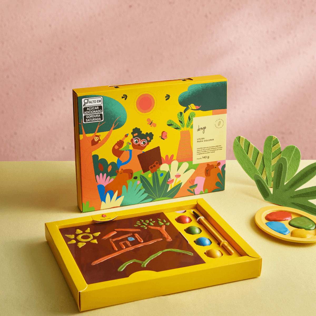 Lousa Infantil de Chocolate Para Colorir |140g